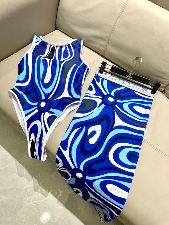 Emilio Pucci Other - 🌼Emilio Pucci🌼 one-piece swimsuit + chiffon skirt
